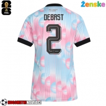 Ženske Nogometnih dresov Belgija Zeno Debast #2 Gostujoči SP 2026 Kratki rokavi